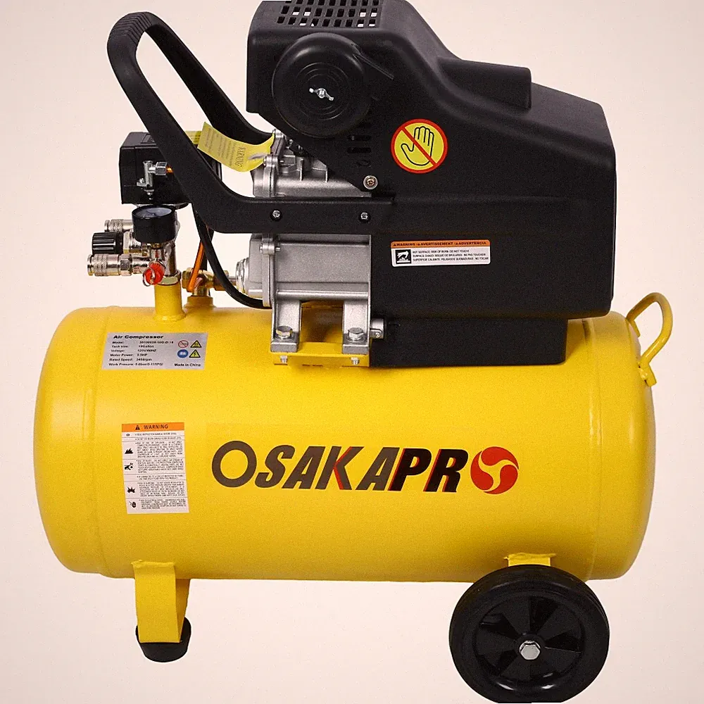 10-Gallon Oil-Lubricated Air Compressor Ultra Quiet 3.5HP, w/ Wheel