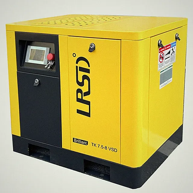 10HP 3PH Rotary Screw Air Compressor 125PSI 38CFM Variable Speed 460V Industrial