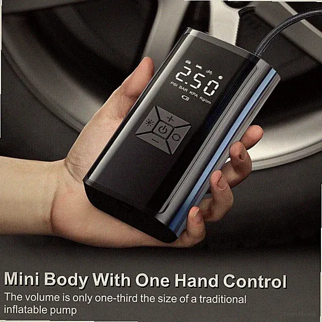 Portable Air Compressor Tire Inflator Cordless Air Pump for Car Bike Motorcycle