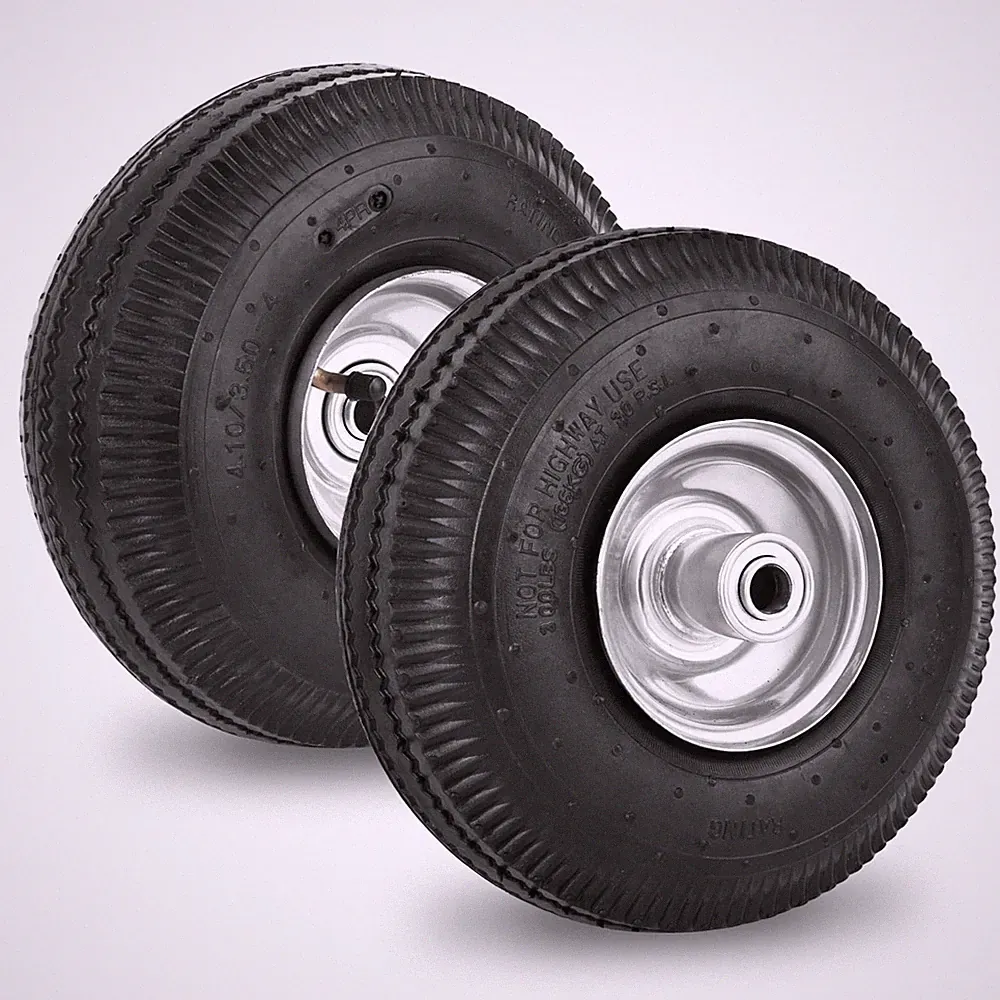 RRQ 10 Inch Pneumatic Wheel 4.10/3.50-4 Tire, 10" Pneumatic Wheels with 5/8"...