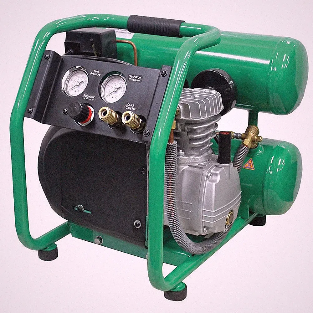 SPEEDAIRE 11X355 Portable Air Compressor,4 gal,Twin Stack 11X355