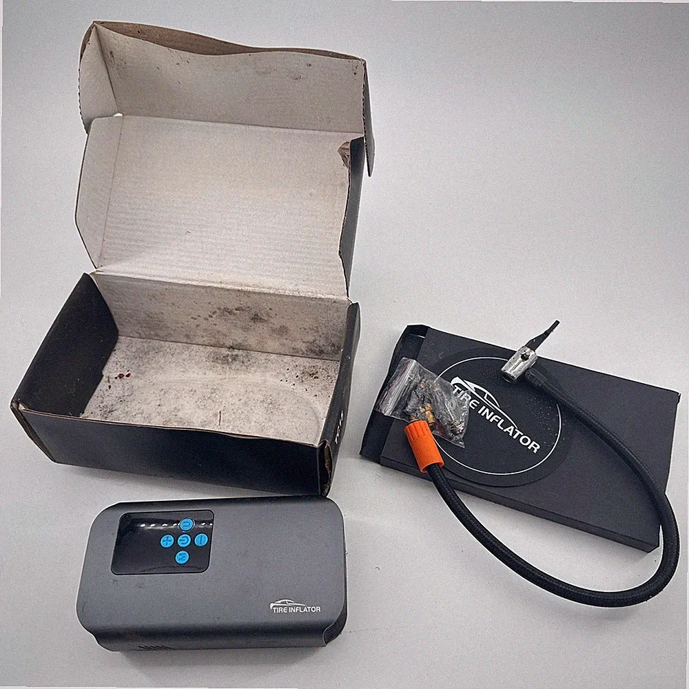 TC15 Cordless Tire Inflator Portable Air Compressor Digital LCD Tested Working