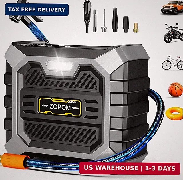 ZOPOM Tire Inflator Portable Air Compressor DC 12V Air Compressor Portable with